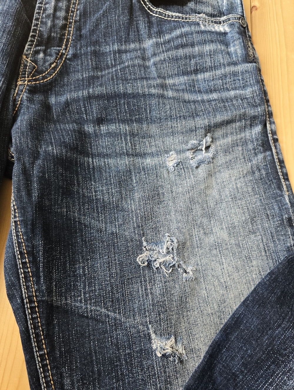 Silver Gordie Loose Fit Straight Leg Dark Wash Denim Jeans Mens 36X36 - Picture 5 of 15